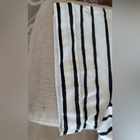 J Crew Womens Top Size XS Striped Knit Shirt Boat Neck 3/4 Sleeves White Blue - Picture 2 of 6